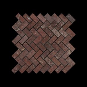 Rosso Chocolate Wave Mosaic DK 002 HONED