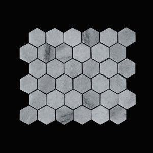 White Crsytalline - Hexagonal Mosaic DK003 Polished
