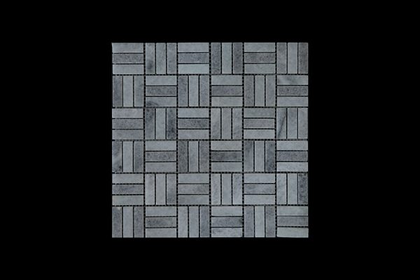 White Crystalline Block Mosaic DK048 Honed